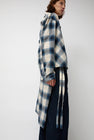 épingler Cowl Wrap Long Shirt in Blue