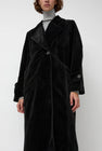 épingler Trigonal Fall Coat in Black Velvet