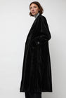 épingler Trigonal Fall Coat in Black Velvet