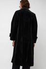 épingler Trigonal Fall Coat in Black Velvet