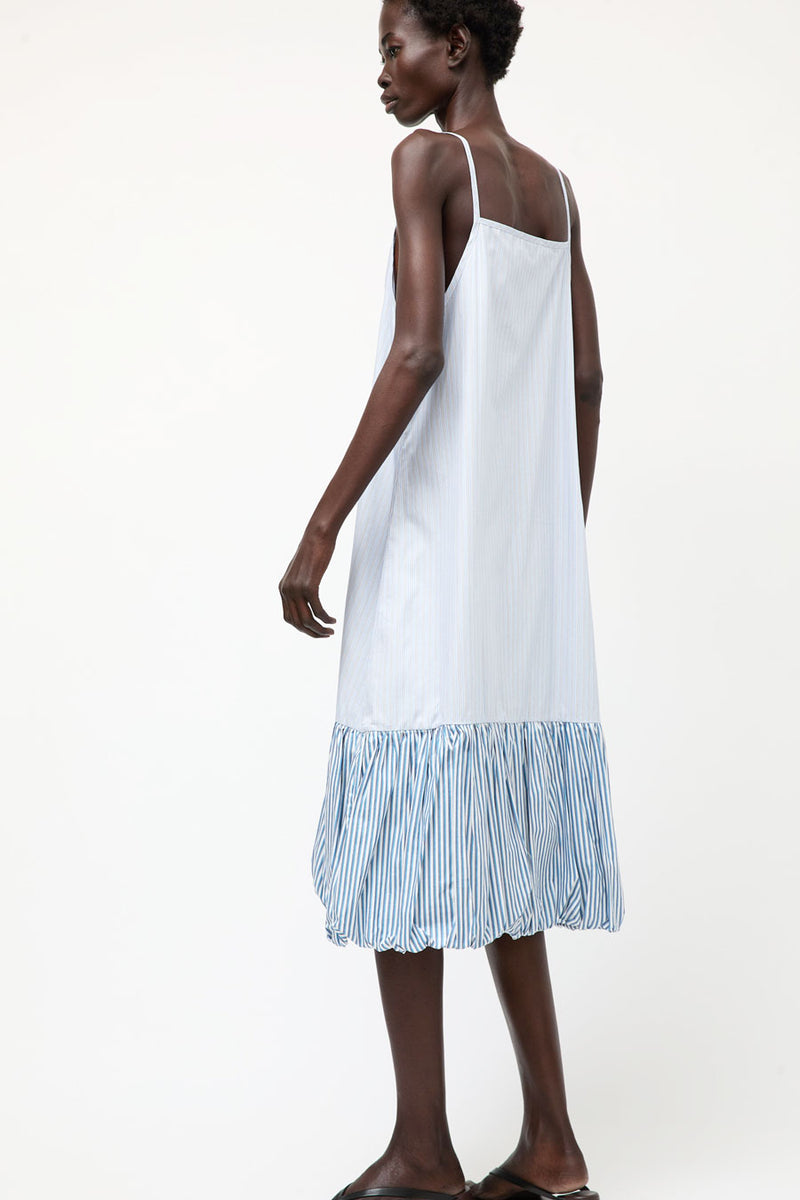 et Tigre Dennis Dress in Blue and Multi Stripe