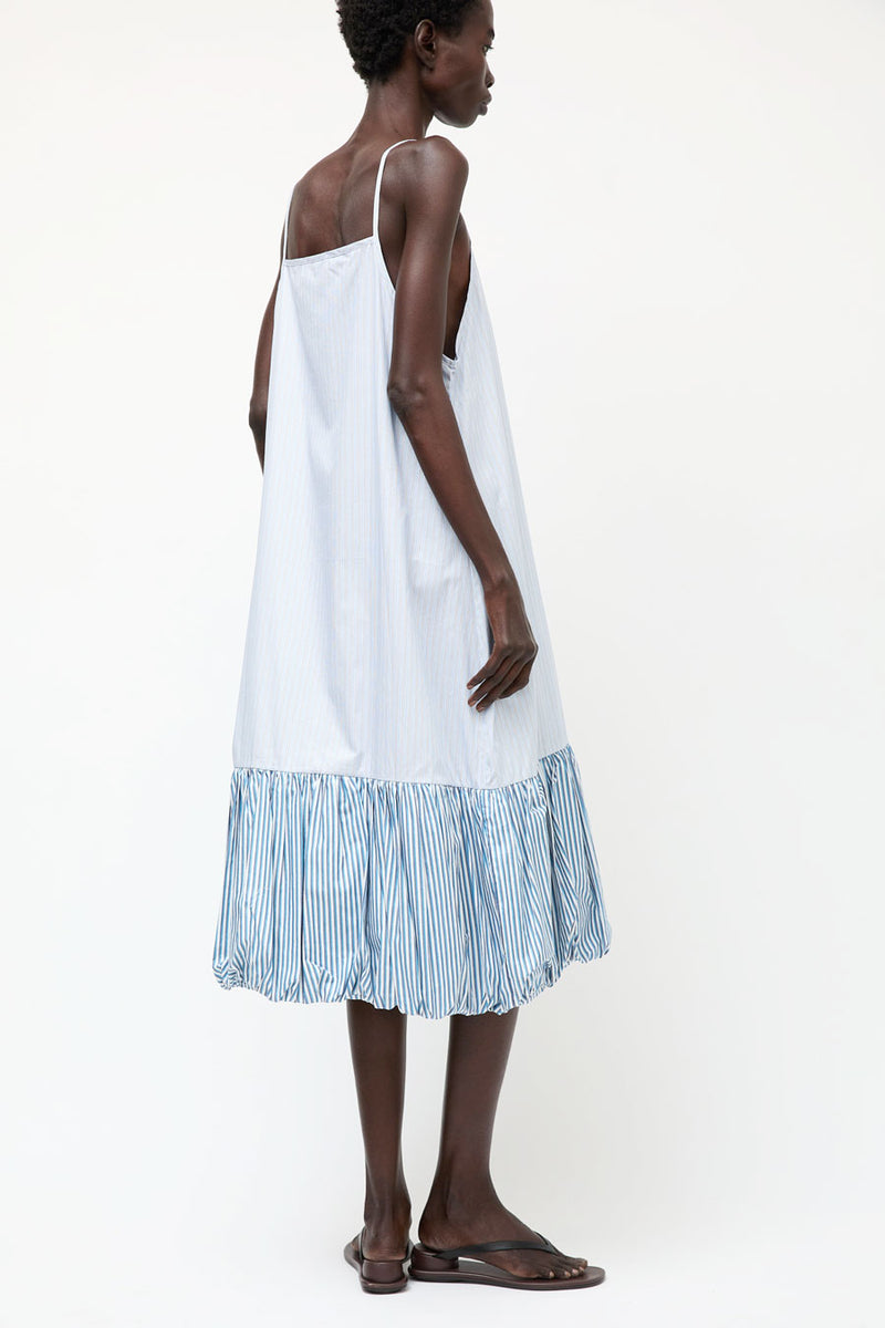 et Tigre Dennis Dress in Blue and Multi Stripe