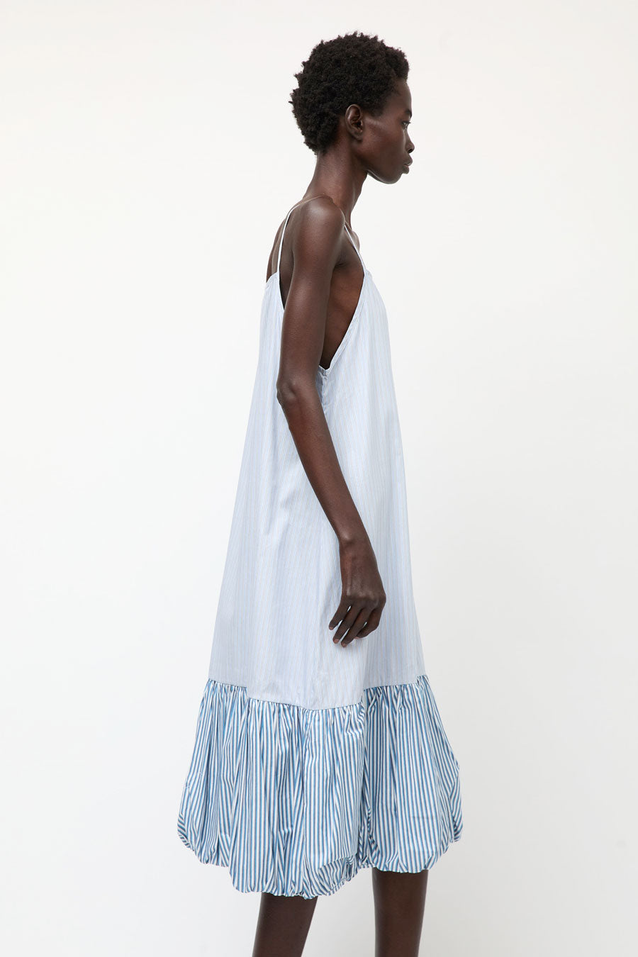 et Tigre Dennis Dress in Blue and Multi Stripe