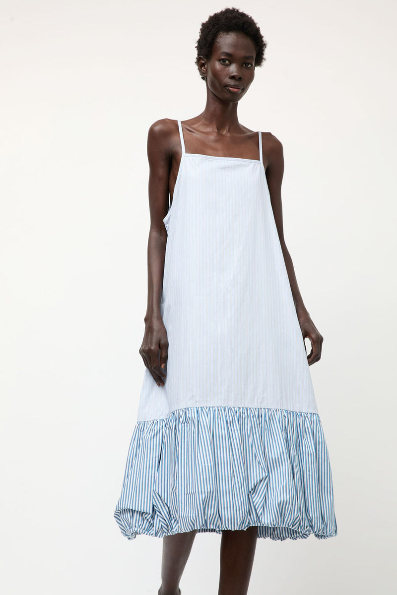 et Tigre Dennis Dress in Blue and Multi Stripe