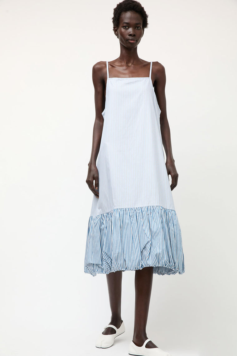 et Tigre Dennis Dress in Blue and Multi Stripe