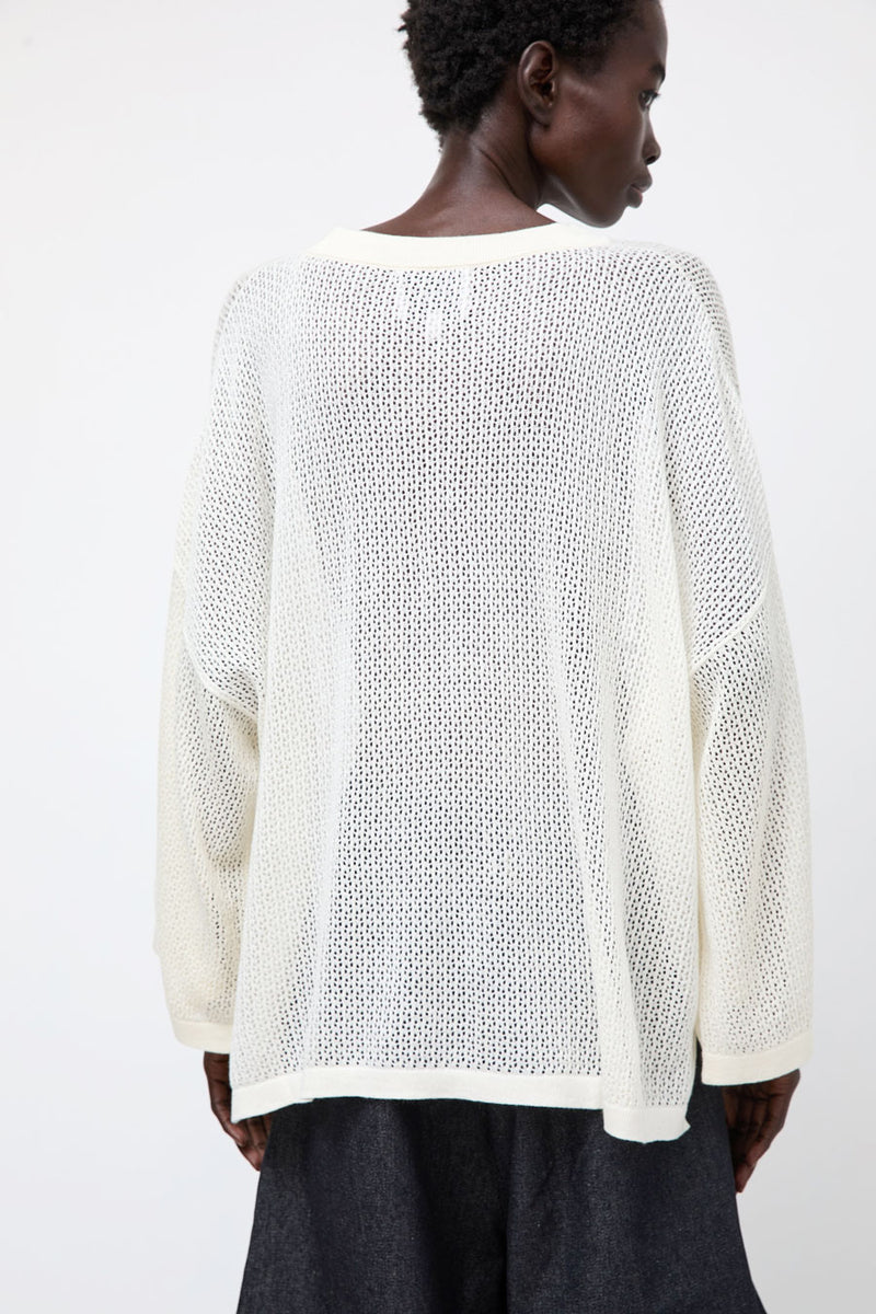et Tigre Maxi Knit Top in Cream