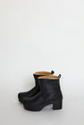 No.6 5" Pull On Shearling Clog Boot on Mid Tread in Ink Aviator on Black Base