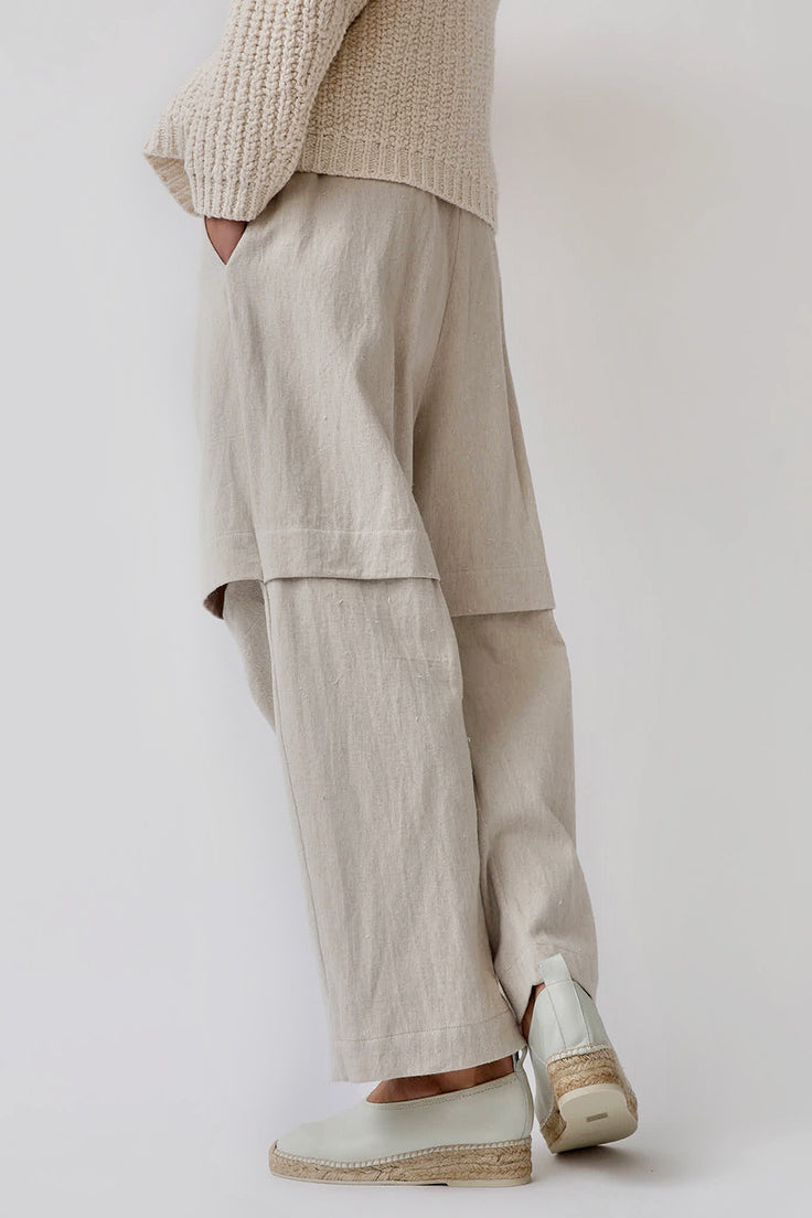 Lauren Manoogian Split Pants in Natural