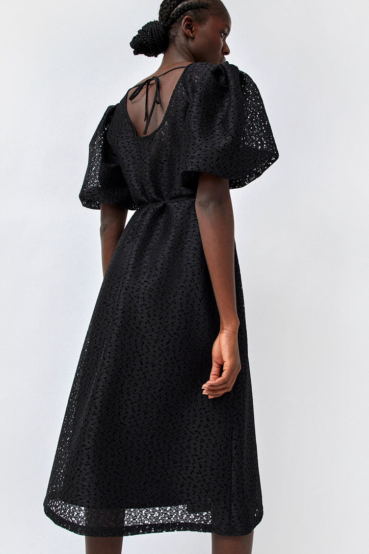 No.6 Lilah Dress in Black Daisy Lace