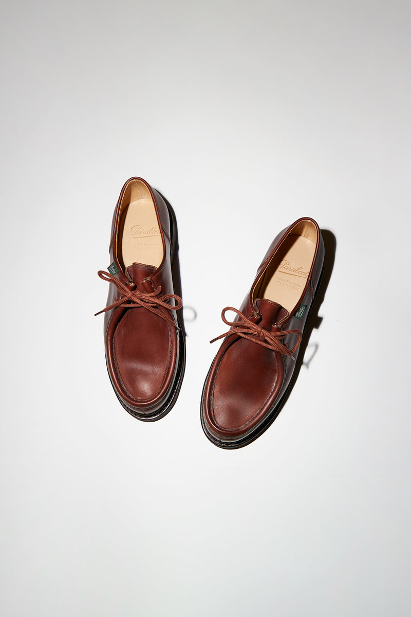 Paraboot Michael Shoe in Lisse Marron