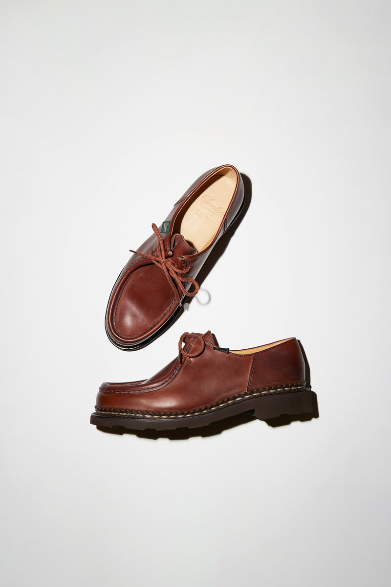 Paraboot Michael Shoe in Lisse Marron