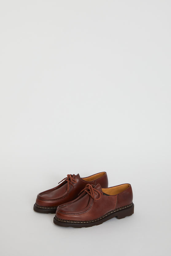 Paraboot Michael Shoe in Lisse Marron