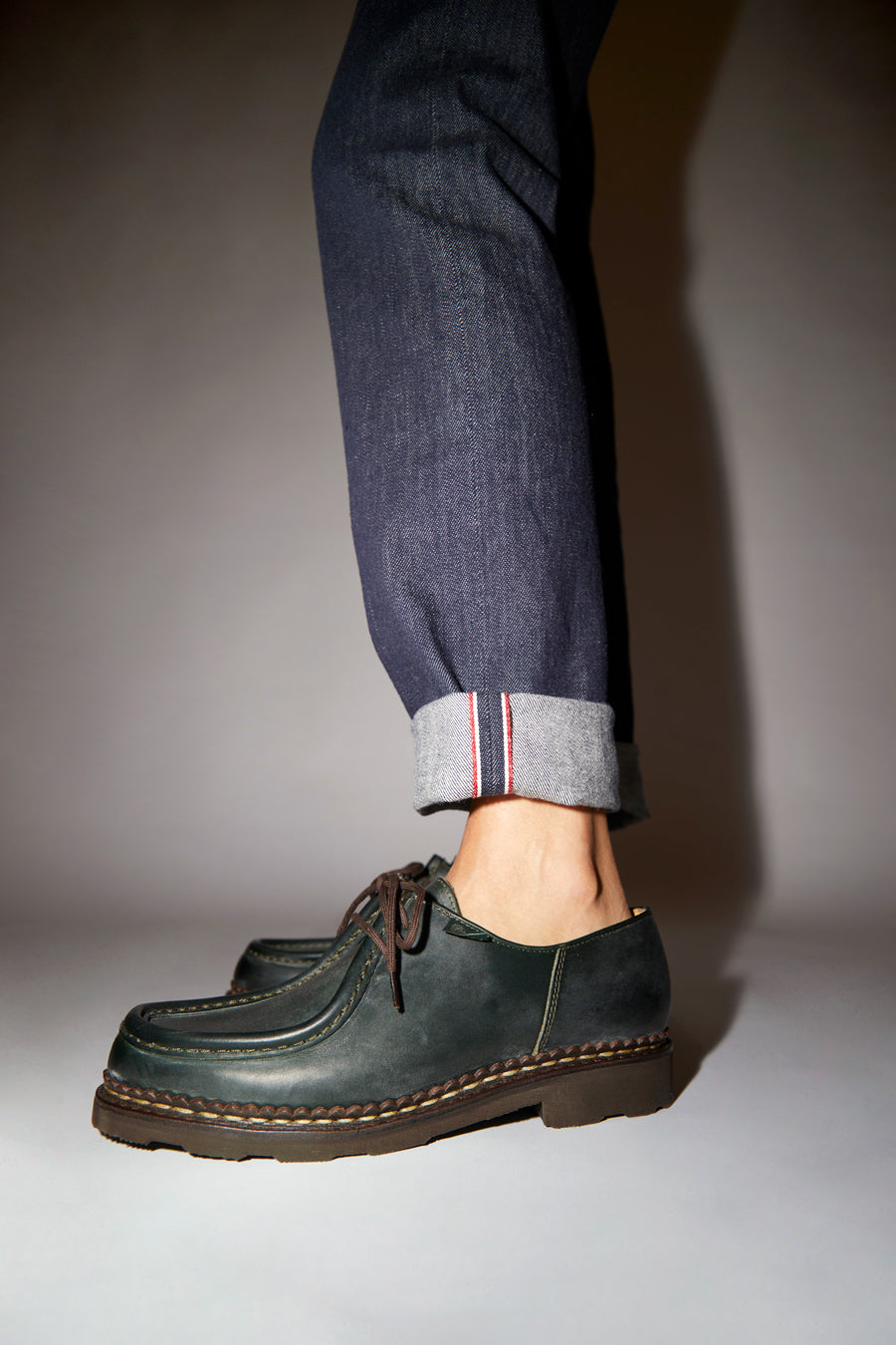 Paraboot Michael Shoe in Lisse Vert
