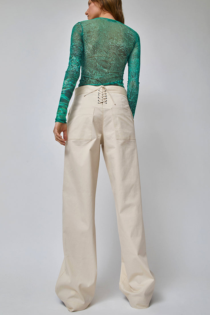 SERAPIS Sailor Pant in Rope Ivory